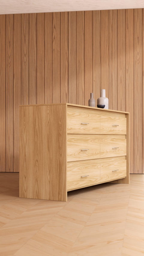 Cómoda 6 cajones Zahara