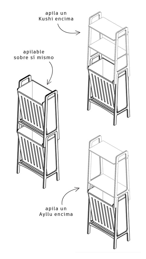 Cesta de Ropa Aqo Fast-Stack™