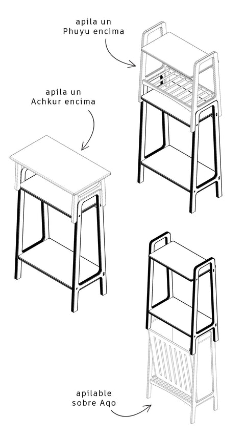 Repisa apilable Ayllu Fast-Stack™