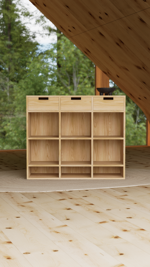 Recibidor cajonera y repisa Omega