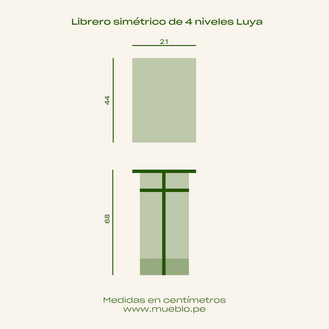 Mesa auxiliar asimétrica Vesper