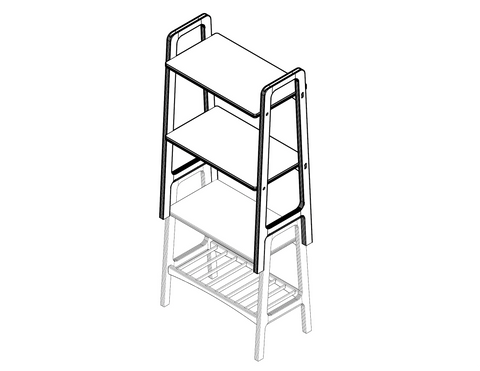 Repisa apilable Kushi Fast-Stack™