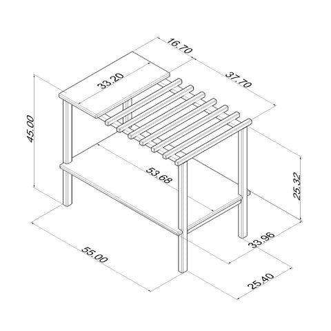 Mesa auxiliar Lignum