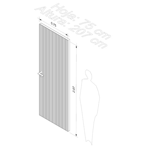 Puerta de madera Teinte
