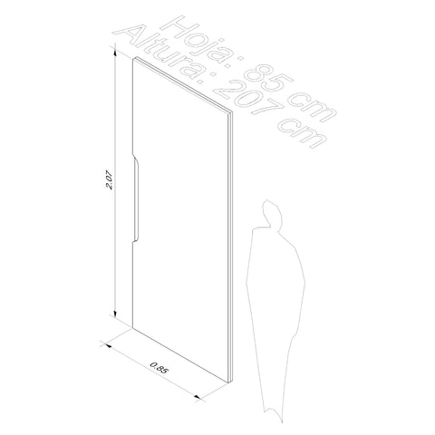 Puerta de madera Manipuler