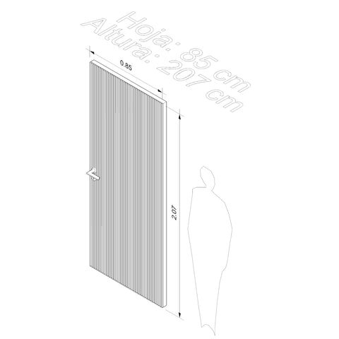 Puerta de madera Teinte