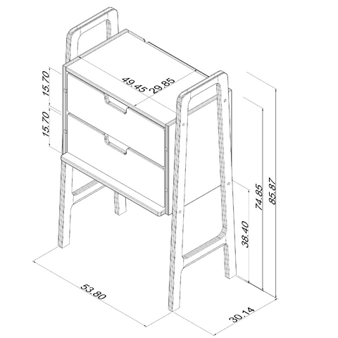 Cajonera apilable Hatun Fast-Stack™