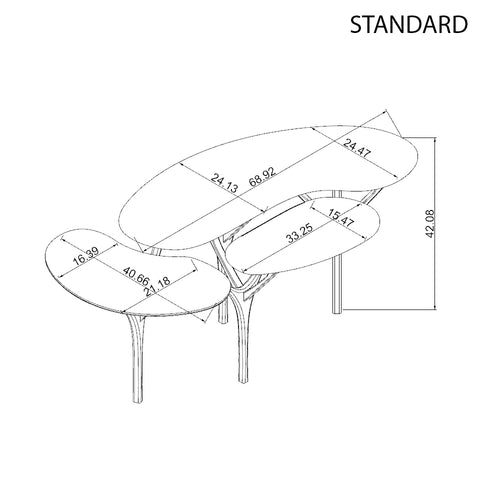 Mesa de Centro Ruru ✦ Popular