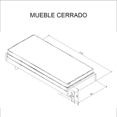 Sofá Expandible de madera Ospite
