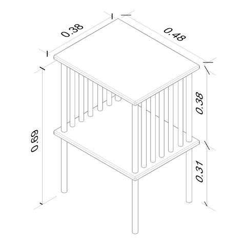 Noctis bedside table