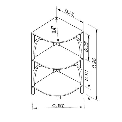 Intersectio corner shelf