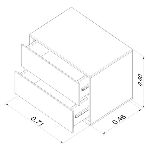 Mesa de noche Scattola