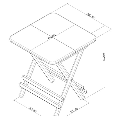 La Jolla folding table 