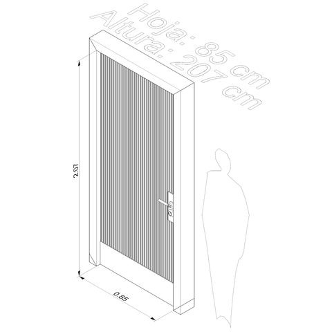 Puerta de madera Ebeniste