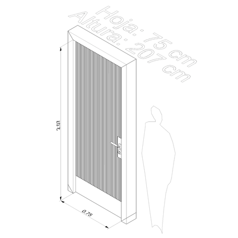 Puerta de madera Ebeniste