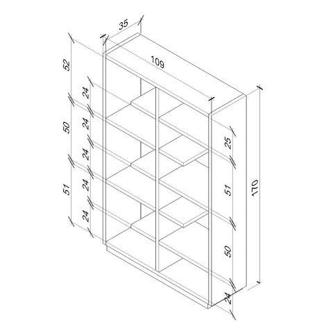 Separador de 7 niveles Piani